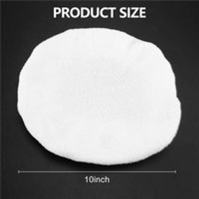 Tlily - 5 Pcs 10 inch Bonnet Polisher Polish Pad Polishing Buffling Car Buffer Waxer