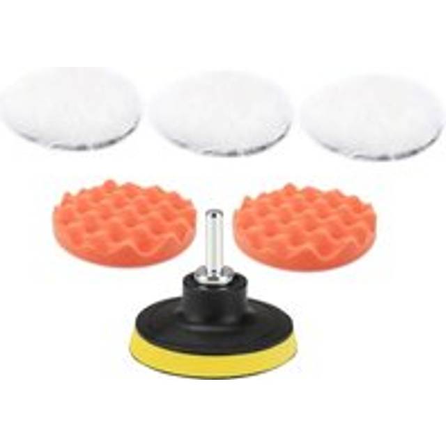 Tlily - 7×3' Polishing Waxing Buffing Sponge Pads Kit Compound Car Polisher