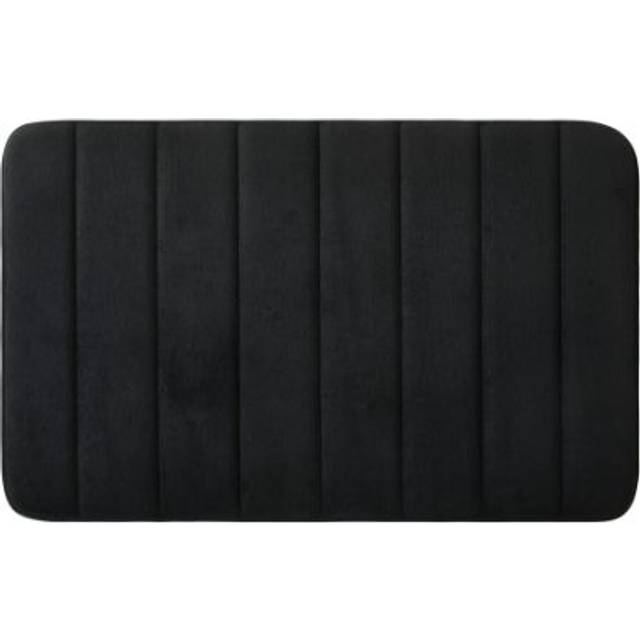 (50 x 80 cm, Black) Non Slip Shower Bath Mats Memory Foam Bathroom Rug
