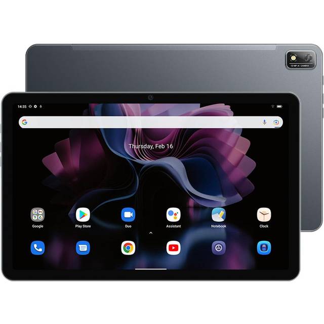 Refurbished Blackview Tab 16 tablet Android 12 8GB RAM 256GB ROM Gaming tablet large display 11 inch tablets grå