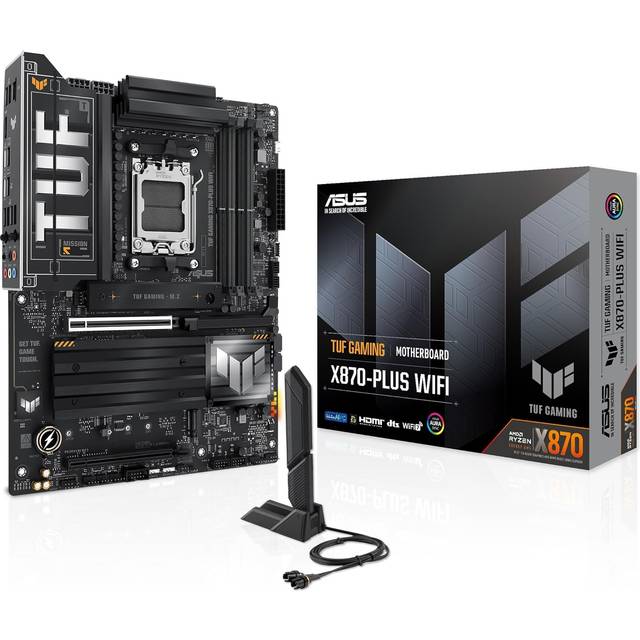 Asus TUF GAMING X870-PLUS WIFI AMD Ryzen DDR5 Motherboard - Socket AM5 - 90MB1IU0-M0EAY0