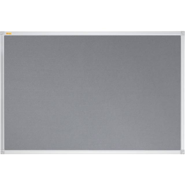 Felt Pin X-tra!Line® Wall Mounted Bulletin Board - Grey (120cm H x 120cm W x 3cm D)