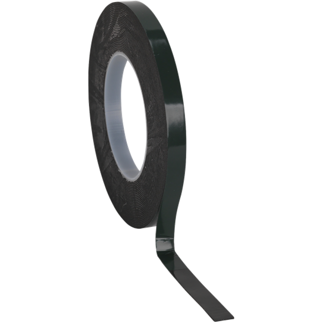 Sealey DSTG1210 Double-Sided Adhesive Foam Tape 12mm x 10m Green B...