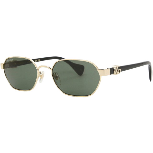 Gucci GG1593S 001, OVAL Sunglasses, FEMALE, available with prescription - Gold