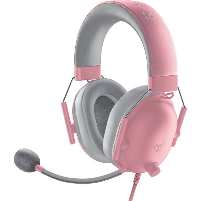 Razer BlackShark V2 X - trådbundet multiplattformsheadset för esport (Triforce 50 mm element, avancerad passiv brusreducering, 7.1 Surround Sound, hyperklar kardioidmikrofon) Quartz Pink