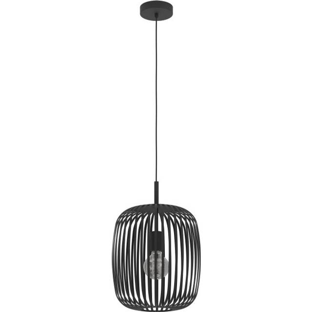 Eglo Romazzina Caged Modern Pendant Light - Black, Black
