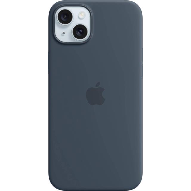 APPLE iPhone 15 Plus Silicone Case with MagSafe - Storm Blue, Blue
