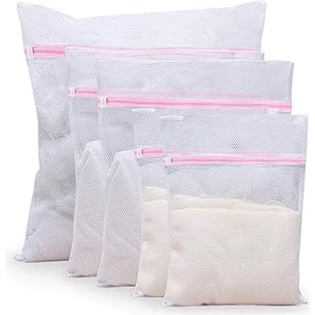 SHEIN 1/3/4pcs Zipper Mesh Laundry Bags, Honeycomb Laundry Washing Bag, Suitable For Clothing, Shirts, Bras, Socks, Pantyhose, Underwear, Travel Storage Bag