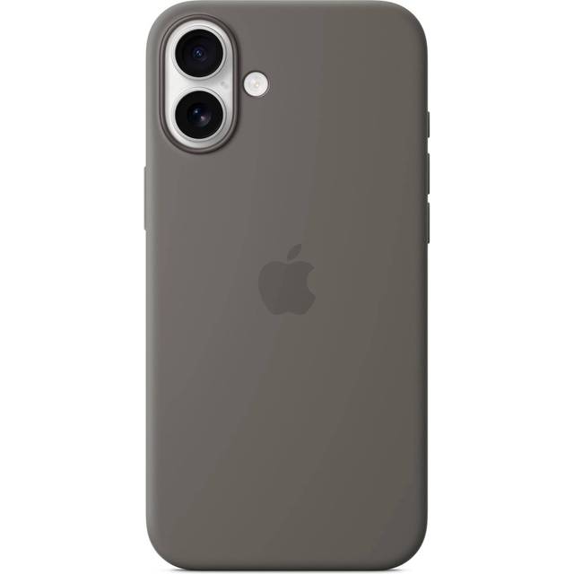 Apple Silikonskal med MagSafe till iPhone 16 Plus – granitgrå ​​​​​​​