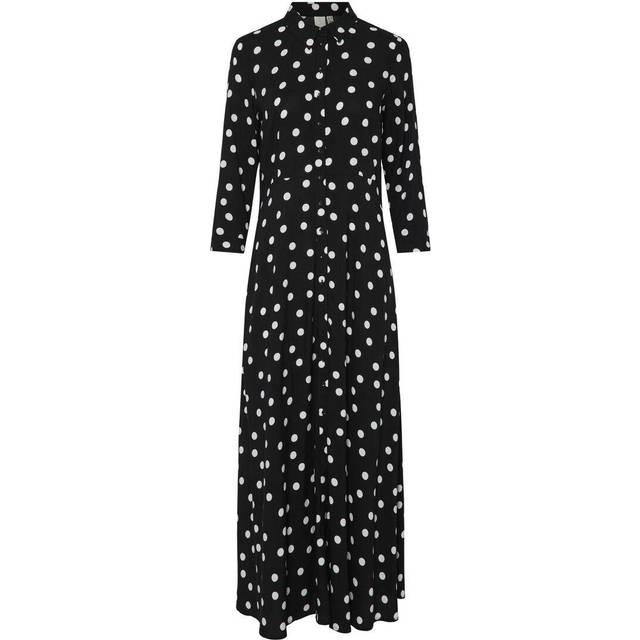 YAS Yassavanna Long Shirt Dress S. Noos |Svart |XS