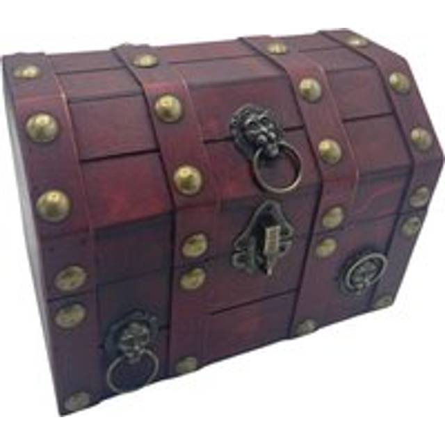 Vintage Style Boxes Large Treasure Chest Tan