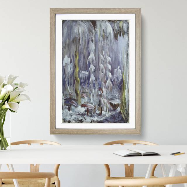 Creation of the World Vol.9 by Mikalojus Konstantinas - Picture Frame Painting - Oak Framed (48cm H x 36cm W x 2cm D)