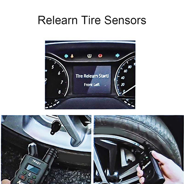 2-IN-1 Tire Pressure Monitoring System Tool Tpms Activation Sensors with LCD Display