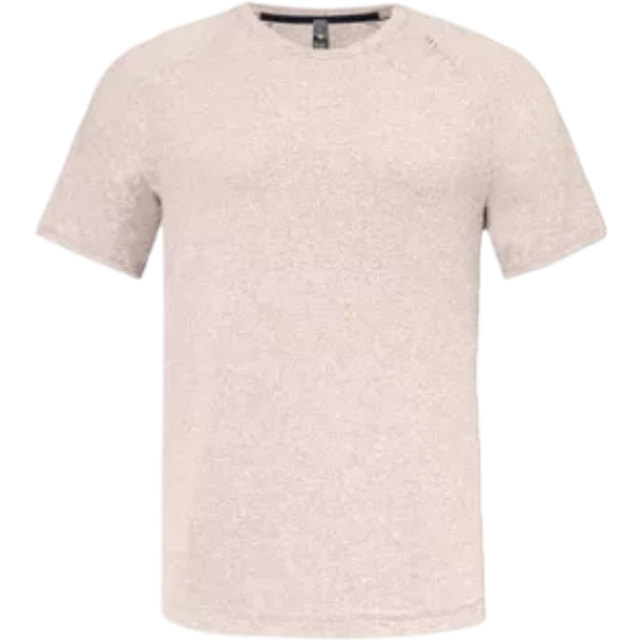 Lululemon Mens Heathered Taupetastic License To Train Brand-print Stretch Recycled-polyester Blend T-shirt Xl
