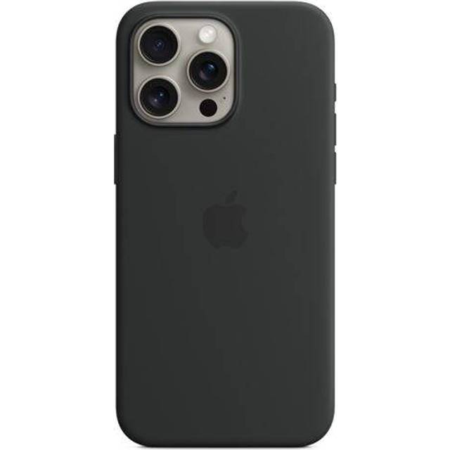 iPhone 15 Pro Max Silikonfodral med MagSafe (black)