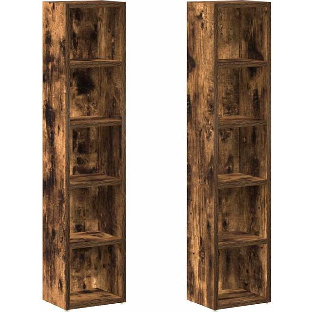 vidaXL 815318 Smoked Oak Book Shelf 36.8