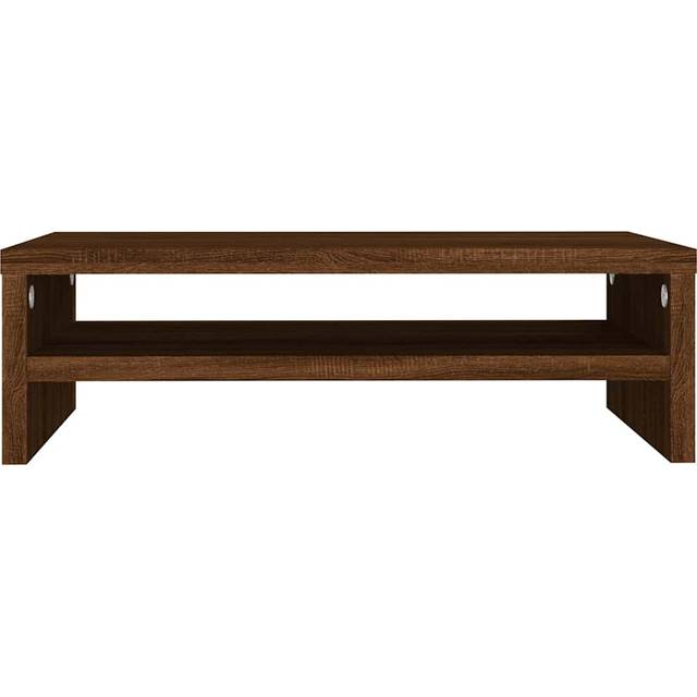 Vidaxl Monitor Stand Brown Oak 42X24X13 Cm Engineered Wood - One Size
