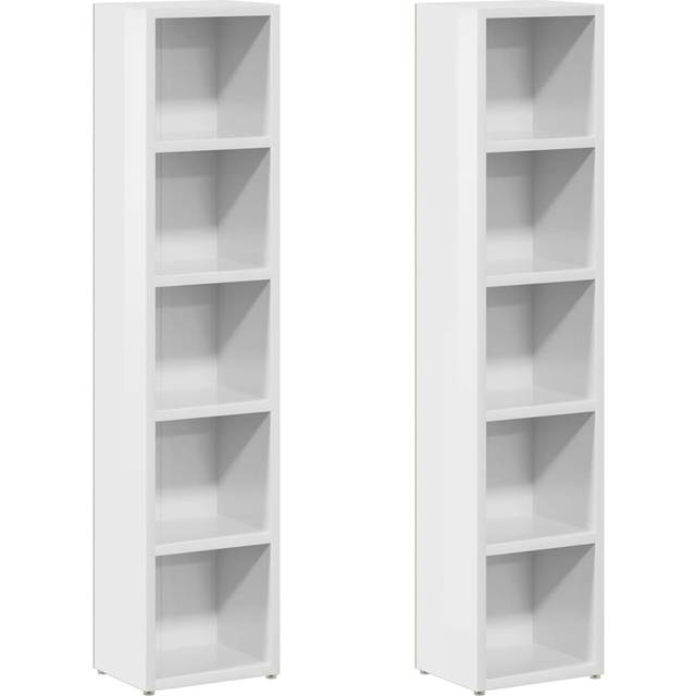 vidaXL 802702 White High Gloss Book Shelf 36.8