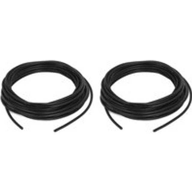 Tlily - RG174 Antenna Coaxial Cable WiFi Router Connector Cord 5M Long Black X2 I064512