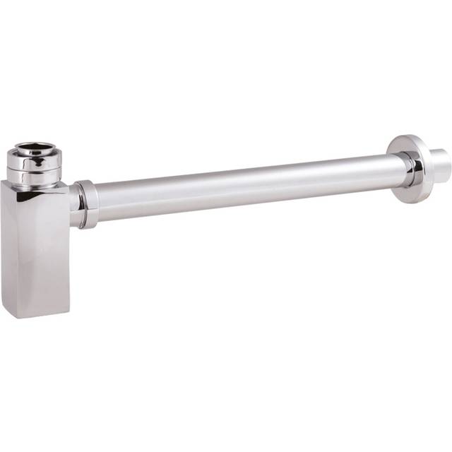 Hudson Reed - Milano Arvo - Minimalist Square Basin Bottle Trap for Wall Hung Basin - Chrome