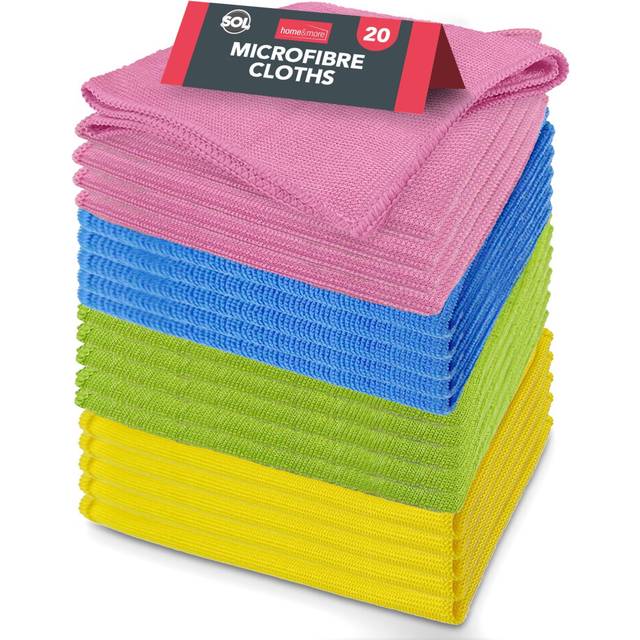 20pk Microfiber Cleaning Cloths Lint Free Microfibre Kitchen Car Polishing Towel