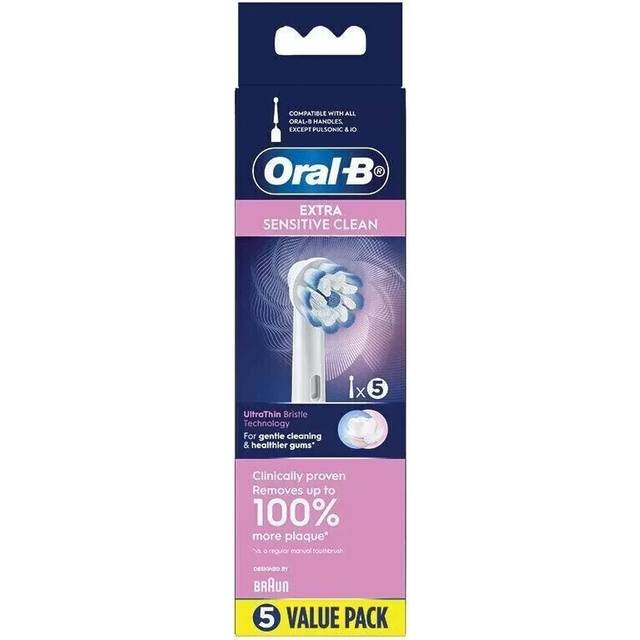 5 in 1 Genuine Oral B Toothbrush Heads EB17 EB18 EB20 EB25 EB50 Replaceable Brush Heads for Oral B