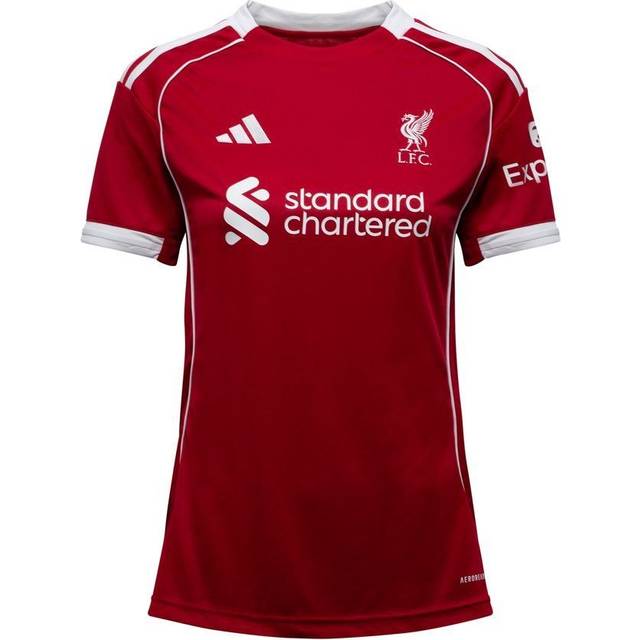 '25-'26 Liverpool Home Shirt (Womens) Women's Red Polyester Made By: Adidas