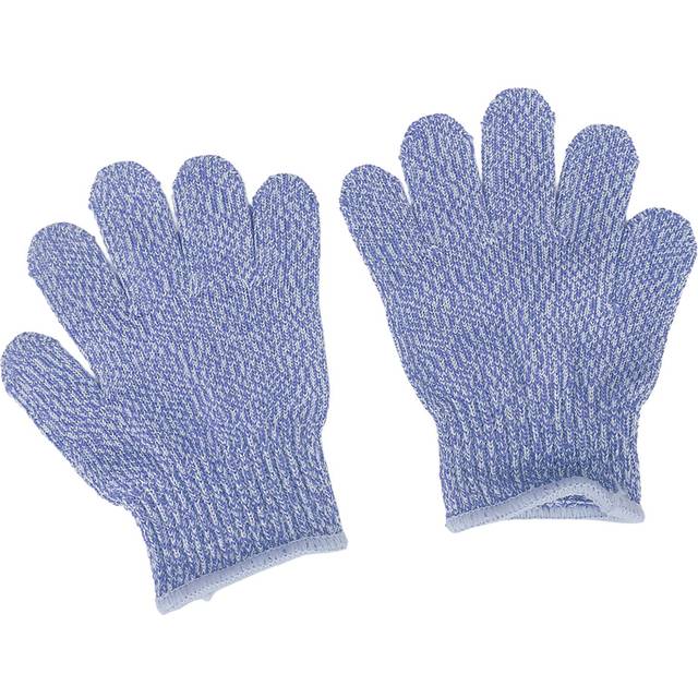 1 Pair Level 5 Cut Resistant Gloves Children Kid Protection Cutting Proof Gloves for Outdoor blue