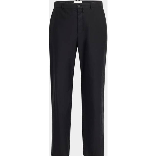 Zuzana Cotton Straight-Leg Ankle Pants - BLACK - 8