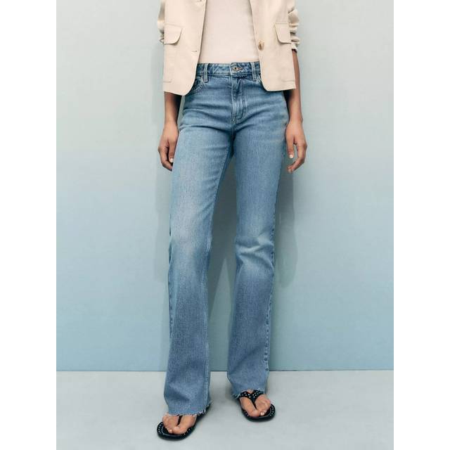 Mango Fiona Mid Rise Flare Jeans
