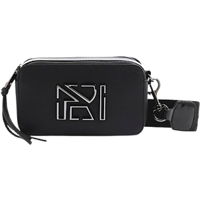 River Island Womens Black Crossbody Camera Bag - One Size