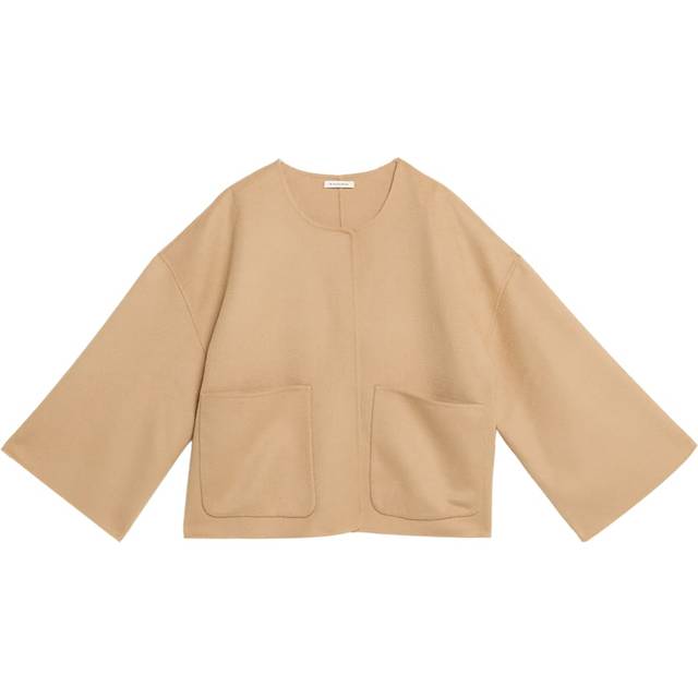 By Malene Birger Wool Coat Jacquie Uldjakke Dark Sand