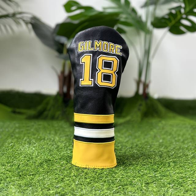 TEMU Golf Headcovers Golf Club Head Covers Sports Style Number 18 Premium Pu Driver (fw) Wood Hybrid(ut) With Number Tags