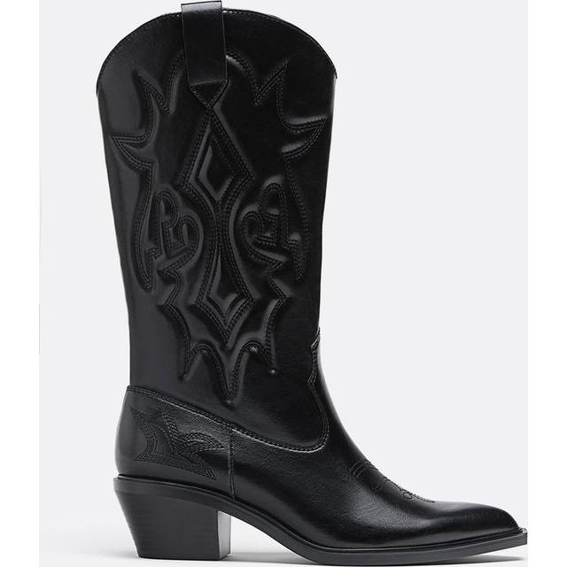 Stradivarius Cowboystøvler Med Hæl
