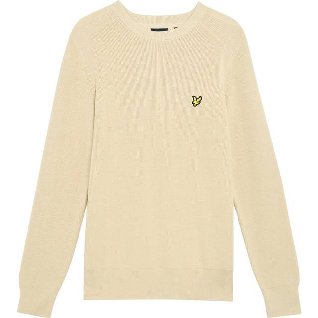 Lyle & Scott, Stickade tröjor & koftor, Herr, XL, Mid Knits Engineered Rib Crew Neck