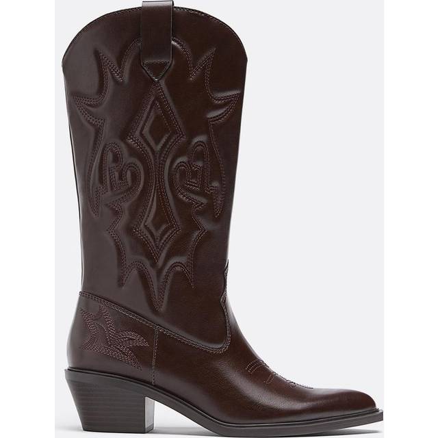 Stradivarius Cowboystøvler Med Hæl