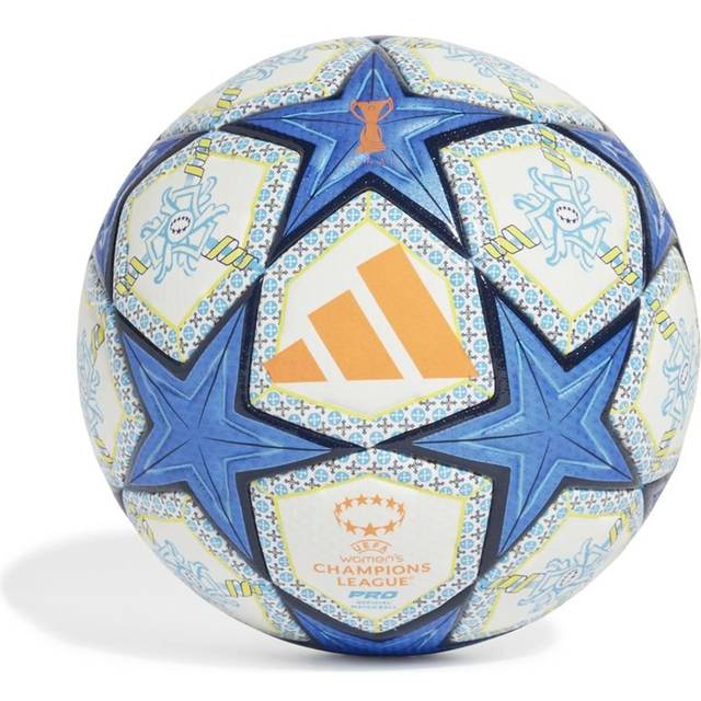 adidas Fotboll Dam Champions League Final 2024/25 Lisbon Pro Matchboll - Vit/Orange/Blå - ['Vit', 'Orange', 'Blå'] (Ball SZ. 5)