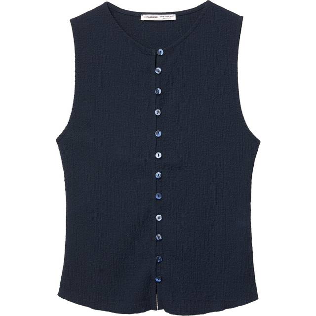Pull&Bear Strikvest navy