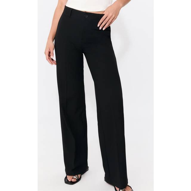 Stradivarius Wide-leg formal wear trousers Black 16