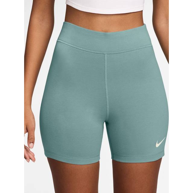 Nike Women's NSW Classic High-Rise 5'' Short LBR Löparshorts & 3/4-löpartights Dam Storlek XS Färg turkos