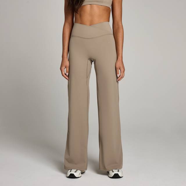 MP Women's Studio Cross Over Wide Leg Legging - Light Taupe - XXL