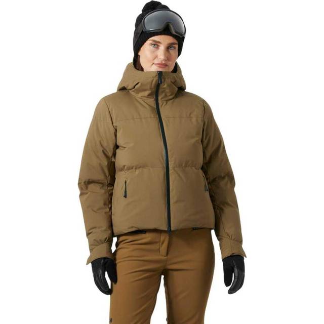 Helly Hansen Women’s Nora Short Puffy Ski Jacket Brown XS - Sepia Plad Brown