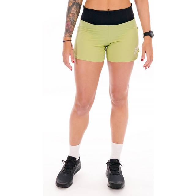 Compressport Women's Trail Racing Short Löparshorts & 3/4-löpartights Dam Storlek XS Färg olivgrön