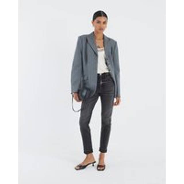 River Island Womens Black High Rise Mom Jeans - 10R