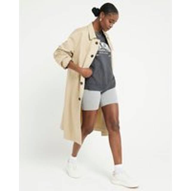 River Island Womens Grey High Waisted Cycling Shorts - 16
