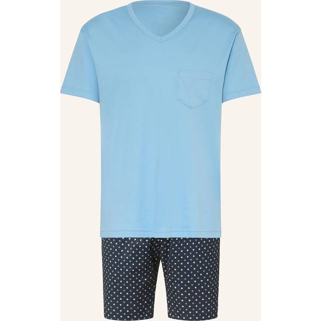 Calida Relax Streamline Short Pyjama - Lightblue - Small * Kampanj *