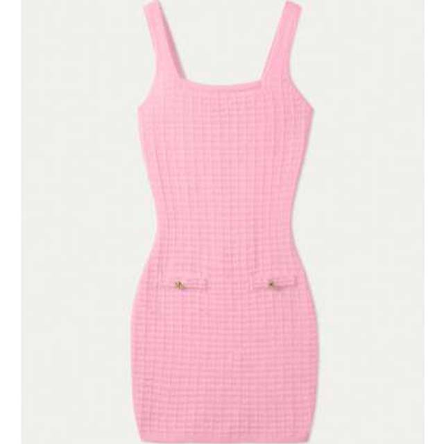 SHEIN FOR BEAUTY Spring And Summer New Women&#39;s Knitted Dress, Vacation Casual Style, Suitable For Beach And Travel Suspender Dress