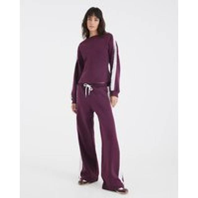 River Island Womens Red Long Sleeve Lace Trim Cinched Sweatshirt - M