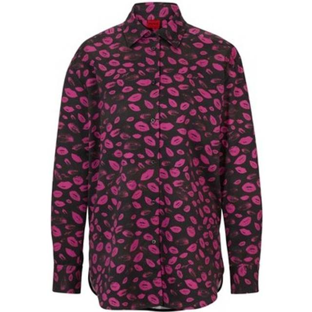 Hugo Womens/Ladies Relaxed Boyfriend Blouse 10 UK