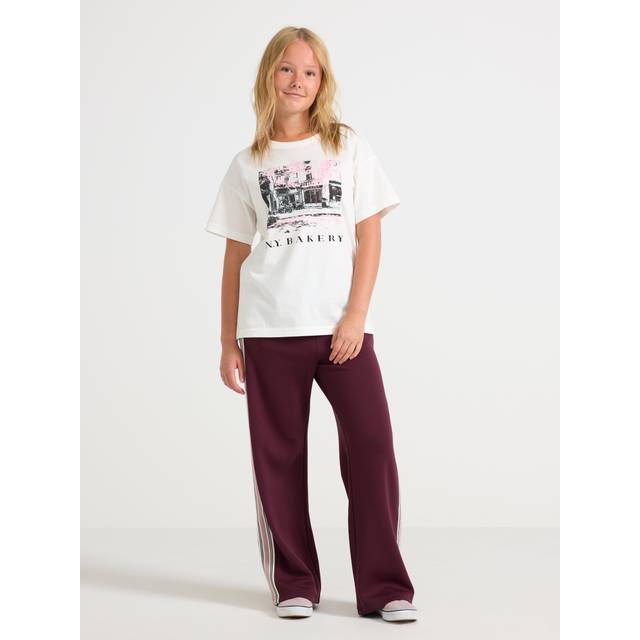 Lindex Trouser Sporty Wide leg Stl. 170 unisex - Byxor Från Magasin - Dark Lilac (170)